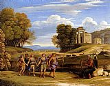 Claude Lorrain Canvas Paintings - The Dance Of The Seasons